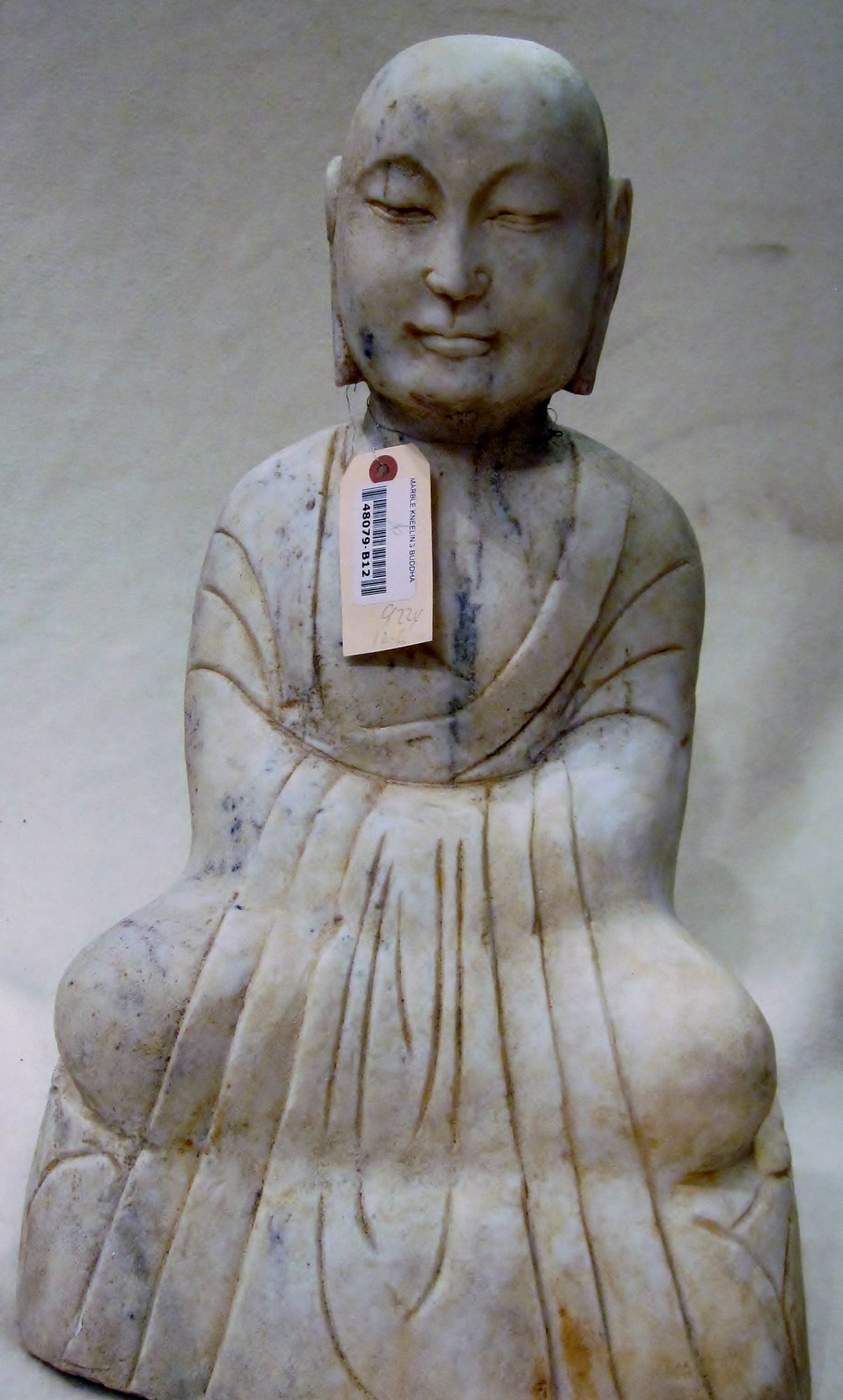 48079-B12 Marble kneeling buddah.JPG